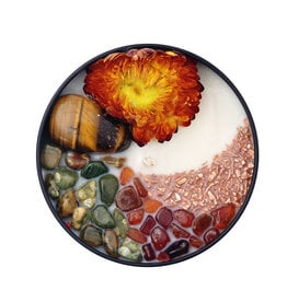 N&S - Durga the Fearless - Tiger Eye, Rhyolite, Hessonite, Copper - 8 oz