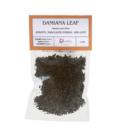 Damiana Leaf, Cut & Sifted