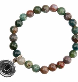 Ancient Wax Seal Bracelet - Luck and Miracles Agate