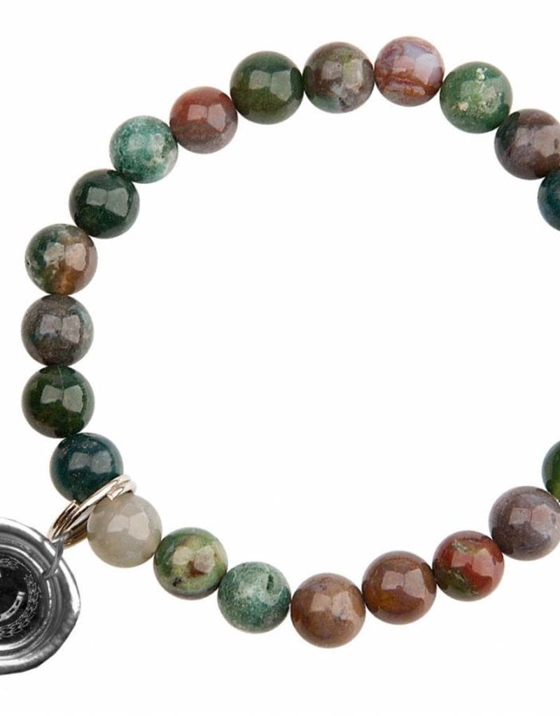 Ancient Wax Seal Bracelet - Luck and Miracles Agate
