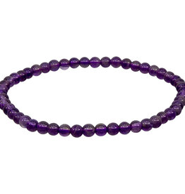 Bracelet - Amethyst 4mm
