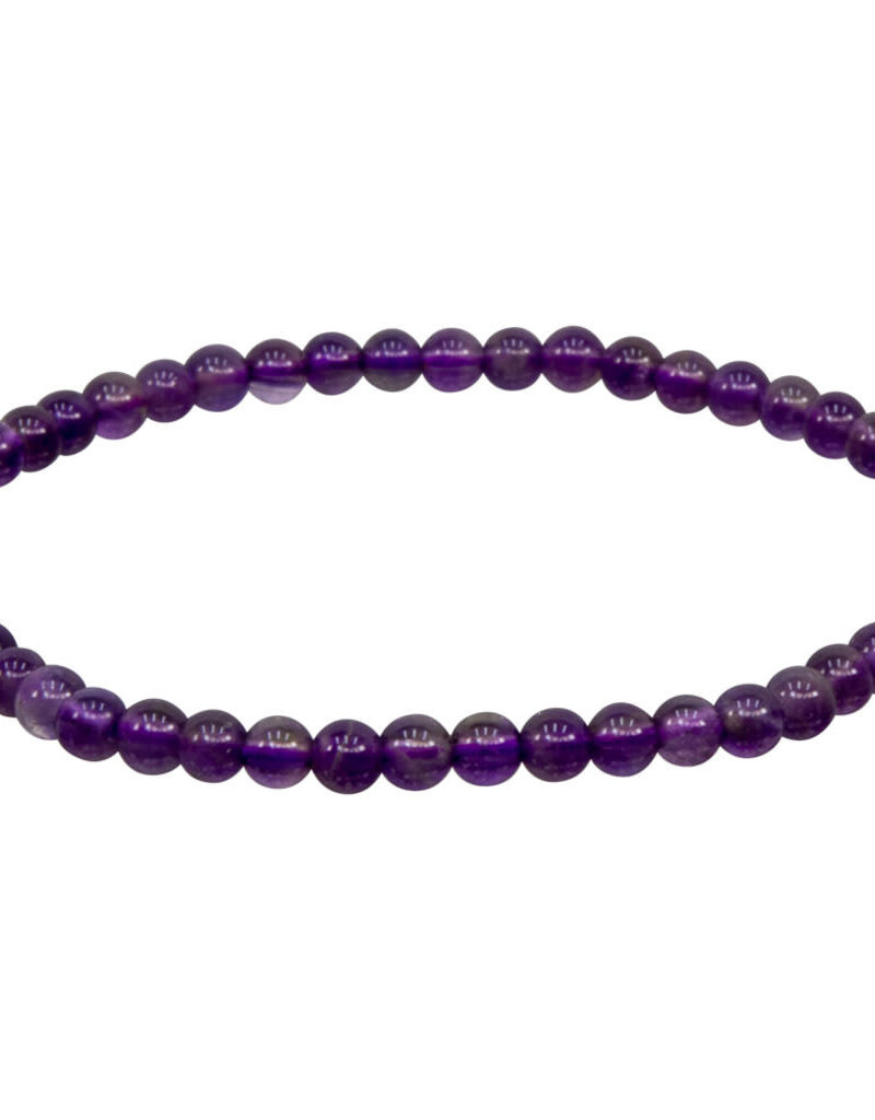 Bracelet - Amethyst 4mm