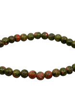 Bracelet - Unakite 4mm - 98631 (MMB-UN)