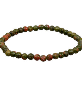 Unakite Bracelet - 4mm