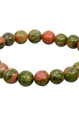 Unakite Bracelet - 8mm