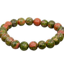 Unakite Bracelet - 8mm
