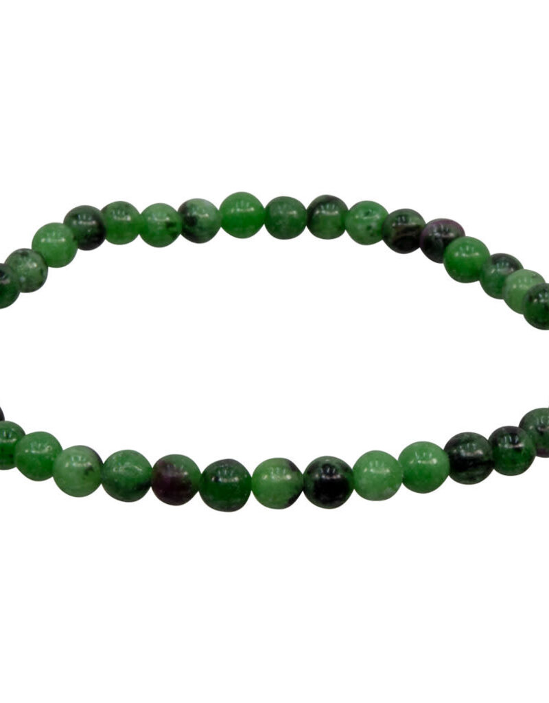 Bracelet - Ruby Zoisite 4mm - 98333 (MMB-RZ)