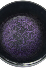 Purple Flower of Life Singing Bowl - 8 inches