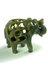 Carved Elephant with Inside Elephant- 1