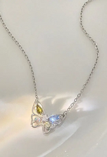 Dainty Butterfly Necklace- 925 Sterling Silver