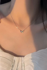 Dainty Butterfly Necklace- 925 Sterling Silver