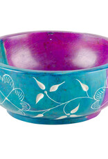 Sun and Moon Soapstone Bowl- 4 inch diam. - 66767
