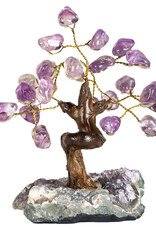 Amethyst Gemstone Tree- 24 Stones- 5073AM