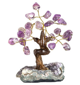 Amethyst Gemstone Tree- 24 Stones- 5073AM