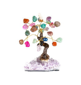 Mixed Gemstone Tree- 24 Stones