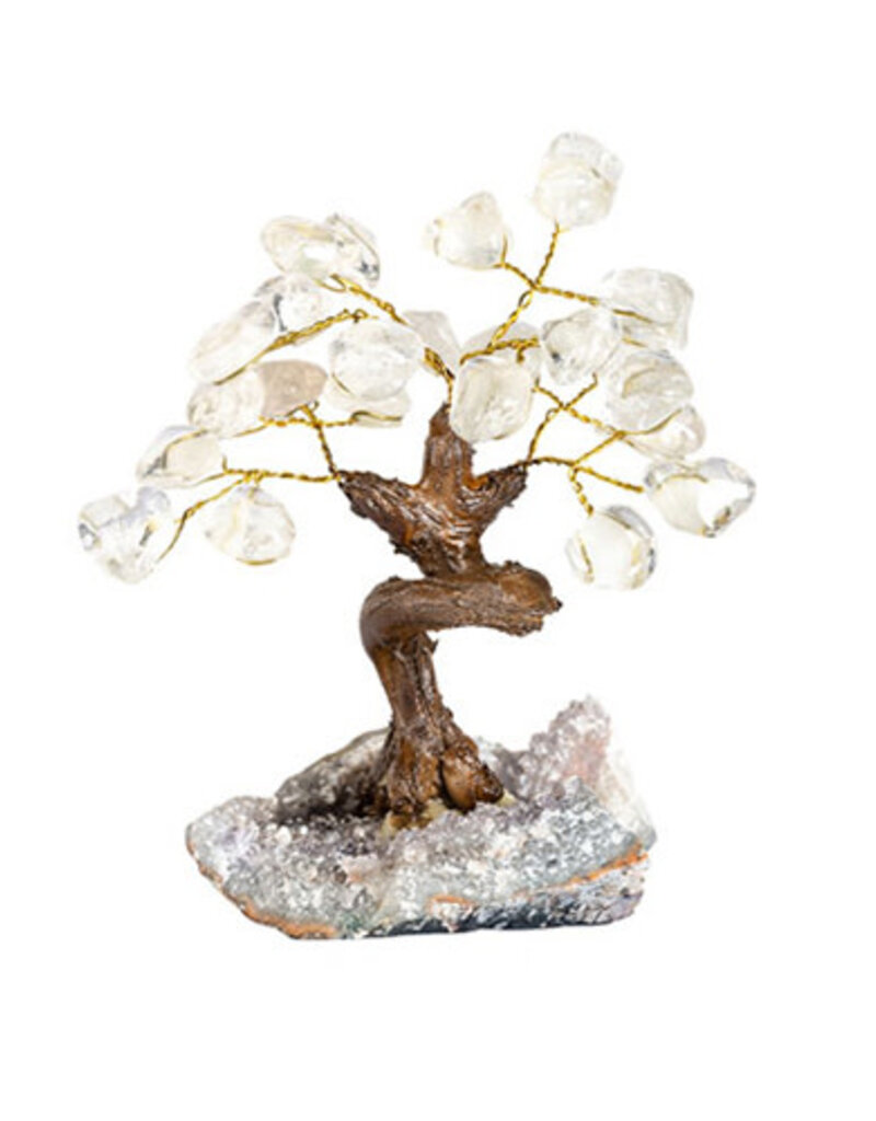 Clear Quartz Gemstone Tree- 24 Stones