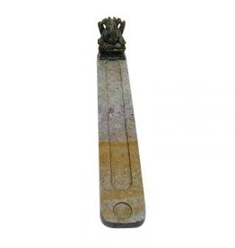 Incense Holder - Soapstone Ganesh Ash Sled - 6731