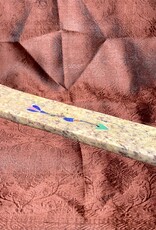 Incense Holder - Soapstone Inlaid Ash Sled - 6729