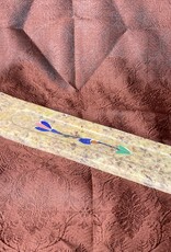 Incense Holder - Soapstone Inlaid Ash Sled - 6729