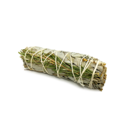 White Sage & Rosemary Smudge- 4 inch