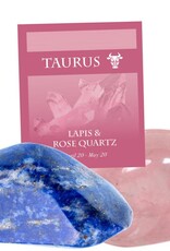 Stone Set- Taurus- Lapis, Rose Quartz- 126TA