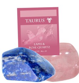 Stone Set- Taurus- Lapis, Rose Quartz- 126TA