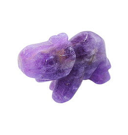 Crystal Elephant - Amethyst Large - CA-EAM