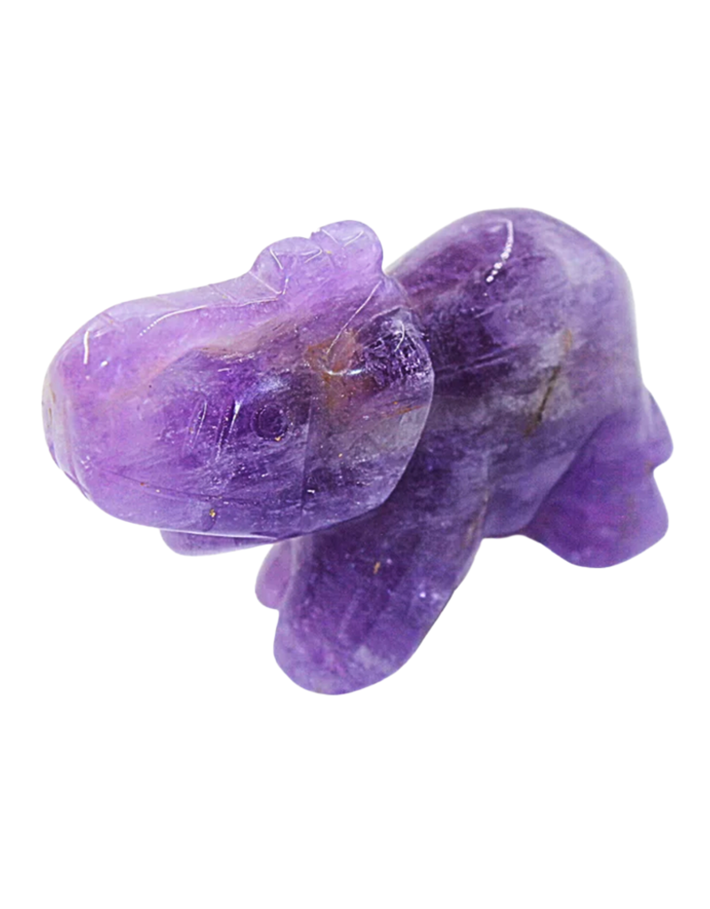 Crystal Elephant - Amethyst Large - CA-EAM