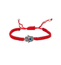 Evil Eye Hamsa Bracelet - Red