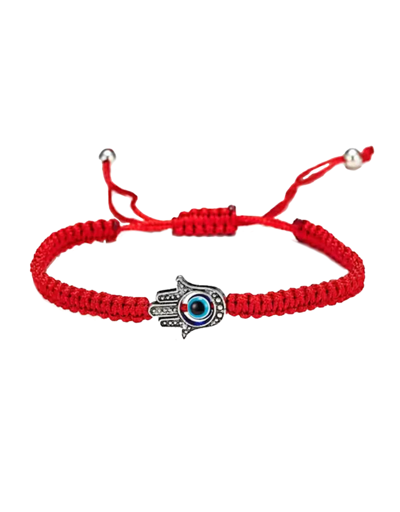 Evil Eye Hamsa Bracelet - Red