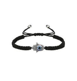 Evil Eye Hamsa Bracelet - Black