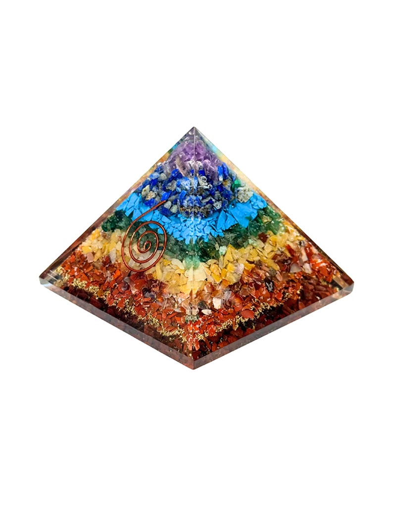 Orgonite Pyramid - 7 Chakra - OR-SC