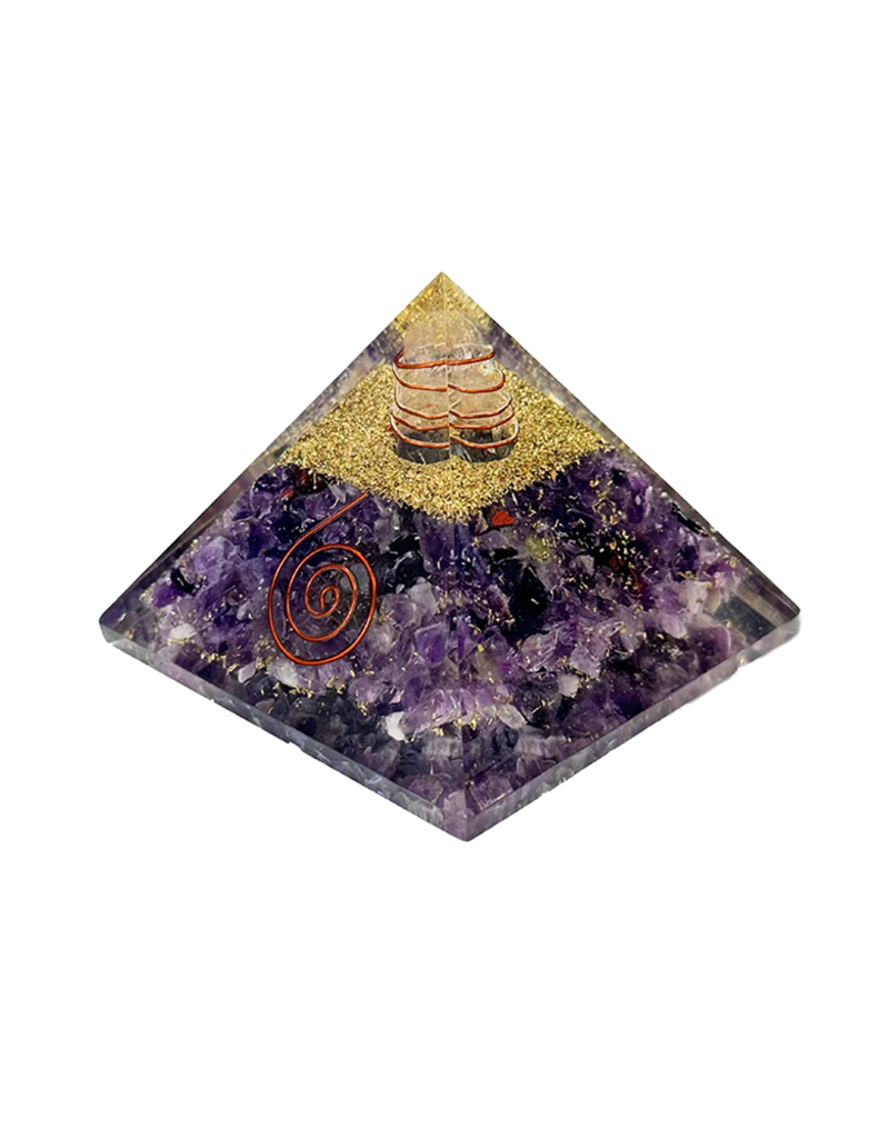 Orgonite Pyramid - Amethyst - OR-AM