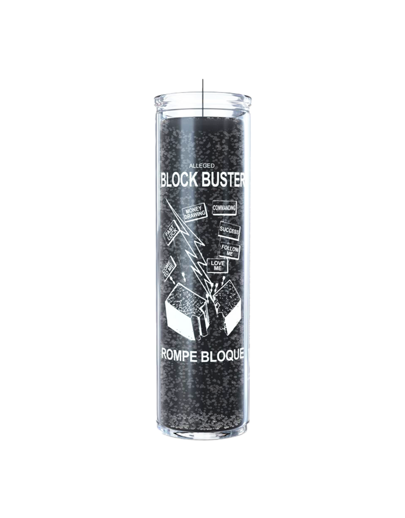 7 Day Candle - Block Buster Black - C8S-BLOCK