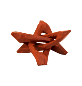 Abalone Shell Wood Tripod Display Stand - 4 inches