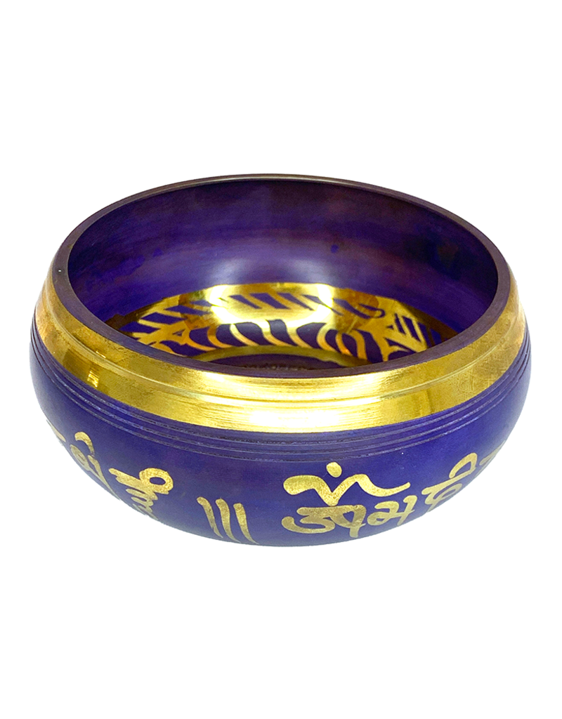 Hand Painted Purple Singing Bowl