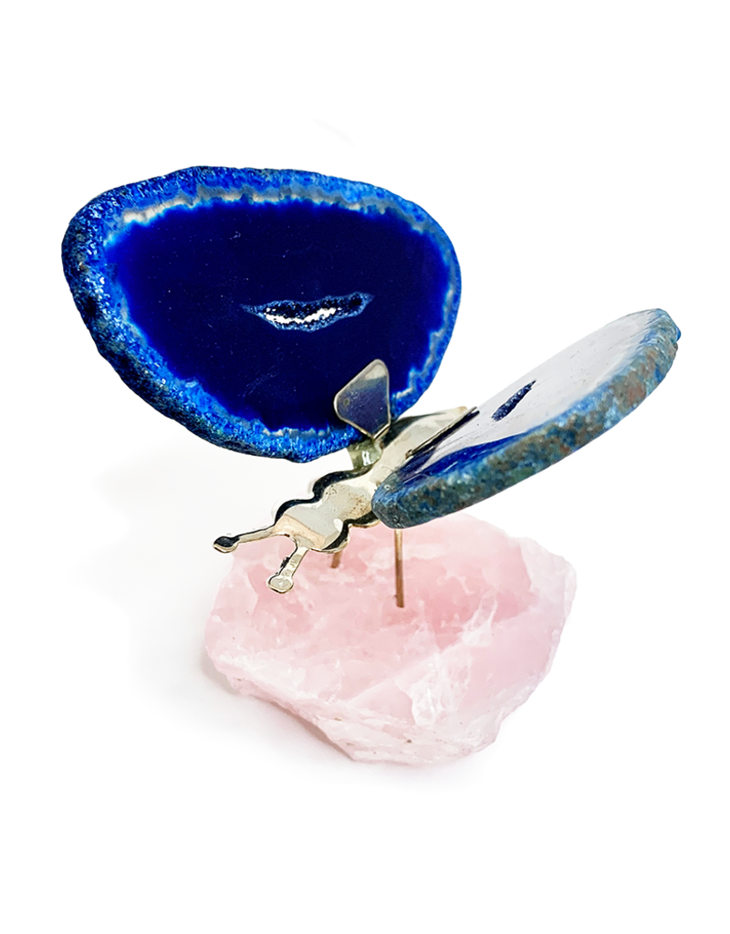 Blue Agate Butterfly