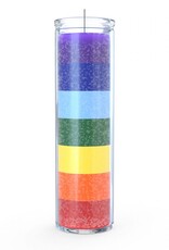 7 Day Candle - Plain Chakra Sequence - C8P-7CCHAK