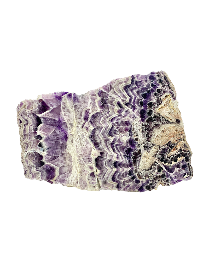 Chevron Amethyst Slice - 12327