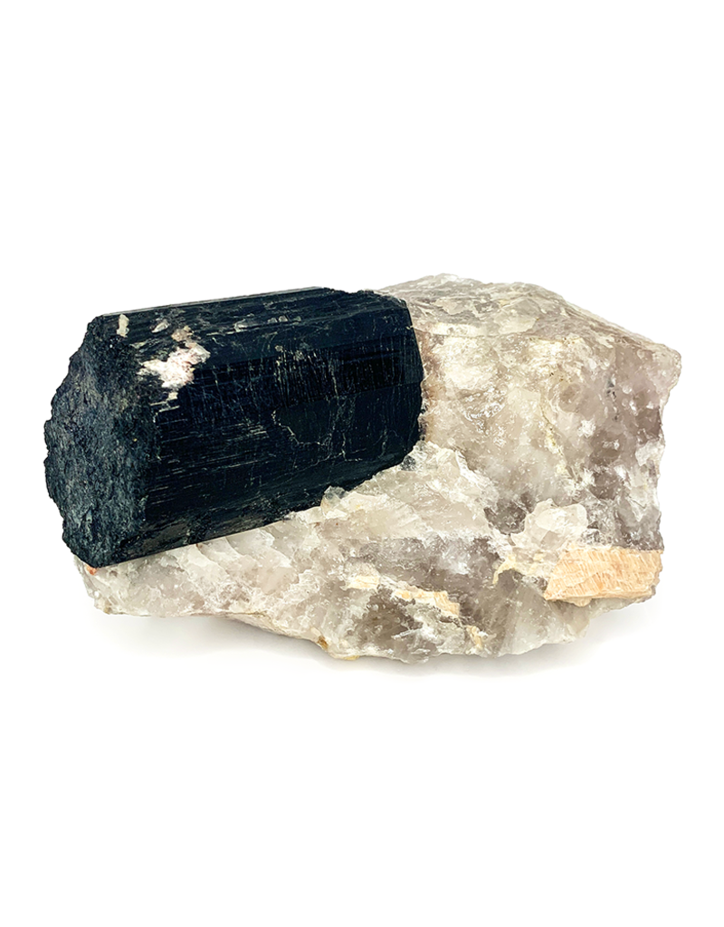 Black Tourmaline Log on Quartz (8lbs)