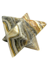Zebra Calcite Merkabah- 3 inches- 18891