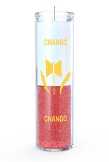 7 Day Candle - Chango, White / Red - C8S-2ORCHAN