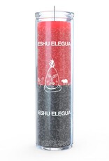 7 Day Candle - Red and Black Orisha Elegua