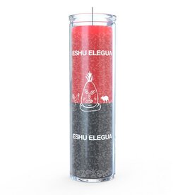 7 Day Candle - Red and Black Orisha Elegua