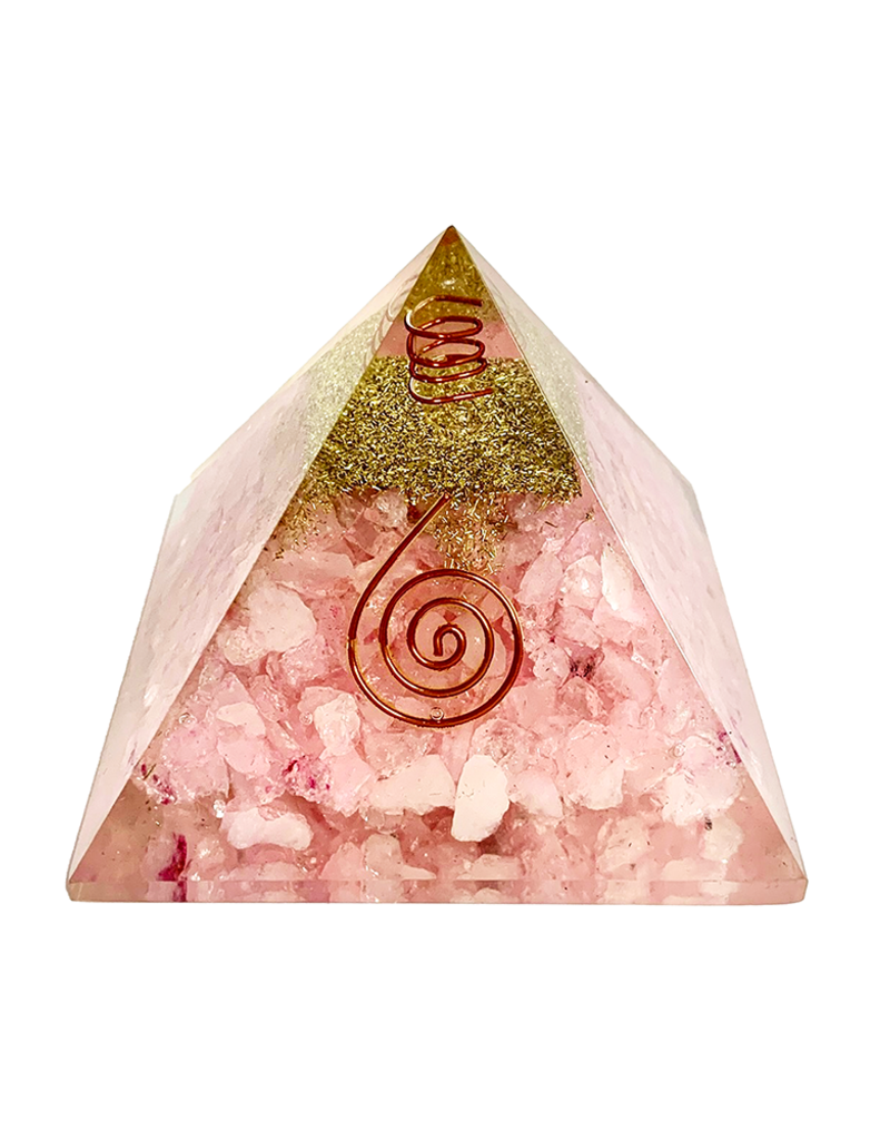 Orgonite Pyramid - Rose Quartz - OR-RQ