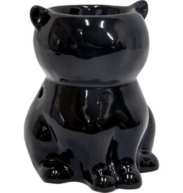 Ceramic Black Cat - Small Oil Burner - 08127