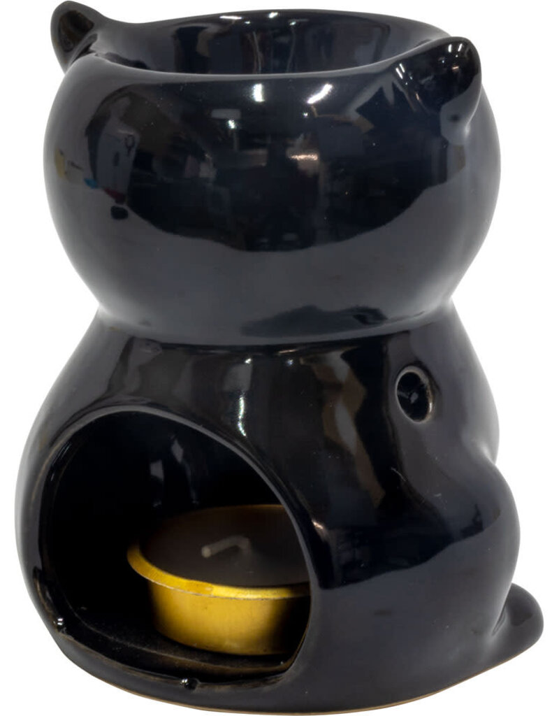 Ceramic Black Cat - Small Oil Burner - 08127