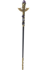 Amethyst with Gold Isis Wand