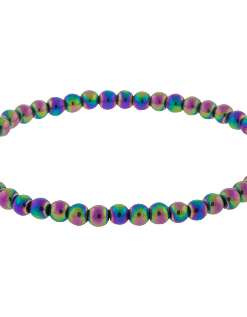 Rainbow Hematite Bracelet - 4mm