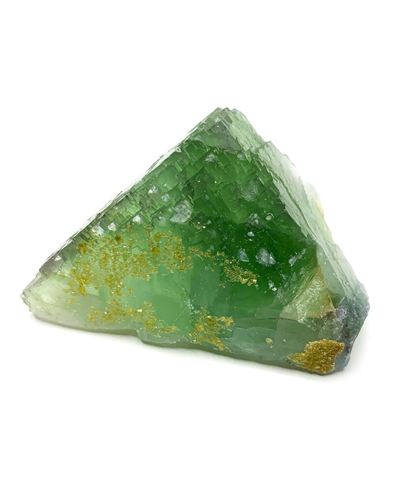 Green Fluorite with Barite